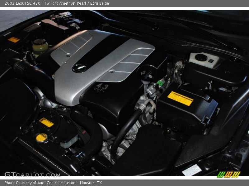 Twilight Amethyst Pearl / Ecru Beige 2003 Lexus SC 430