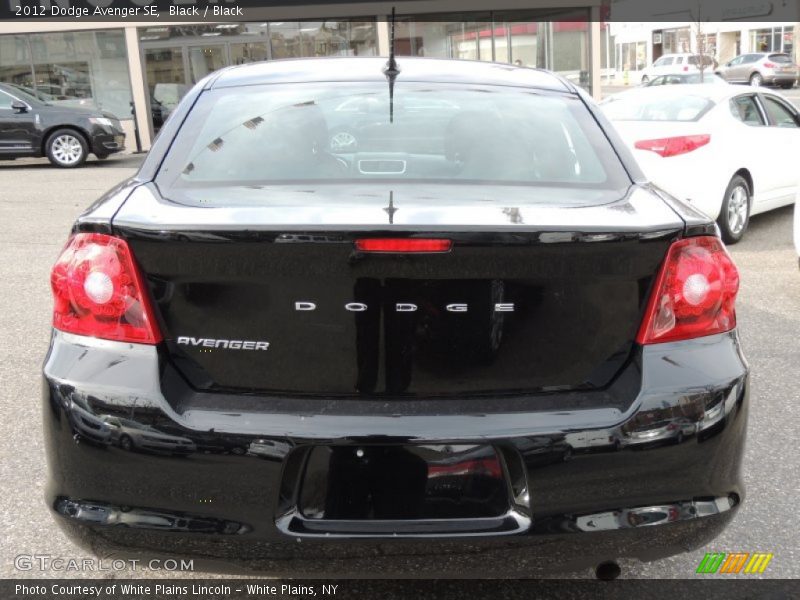 Black / Black 2012 Dodge Avenger SE