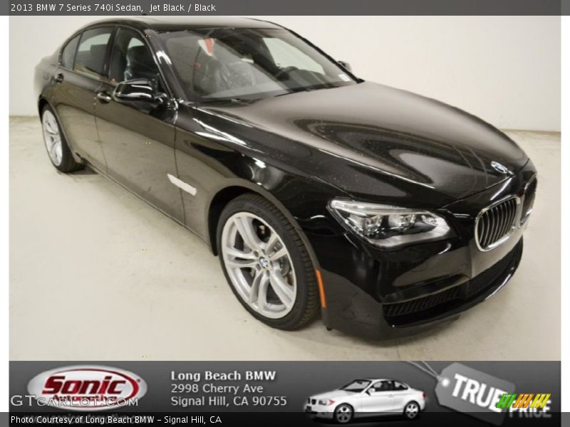 Jet Black / Black 2013 BMW 7 Series 740i Sedan