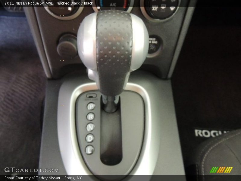 Wicked Black / Black 2011 Nissan Rogue SV AWD