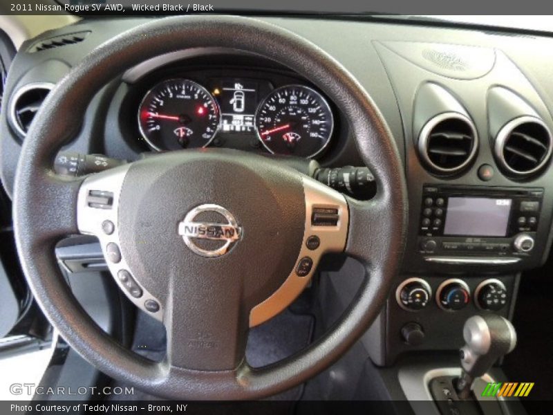 Wicked Black / Black 2011 Nissan Rogue SV AWD