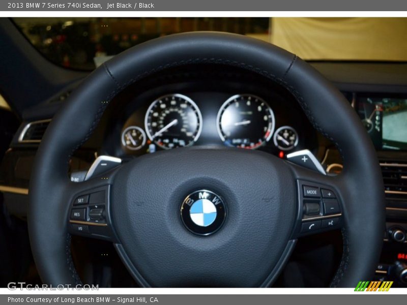 Jet Black / Black 2013 BMW 7 Series 740i Sedan