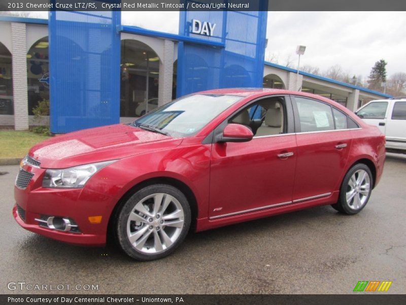 Crystal Red Metallic Tintcoat / Cocoa/Light Neutral 2013 Chevrolet Cruze LTZ/RS