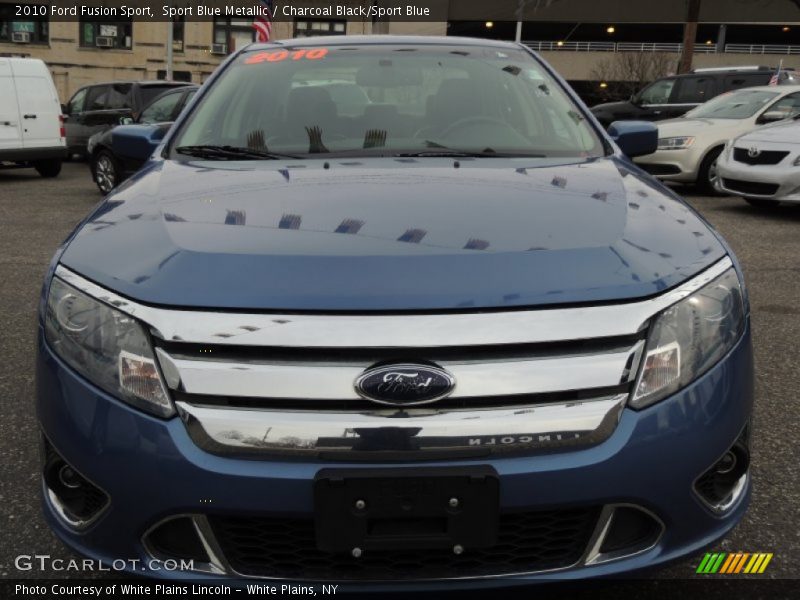 Sport Blue Metallic / Charcoal Black/Sport Blue 2010 Ford Fusion Sport