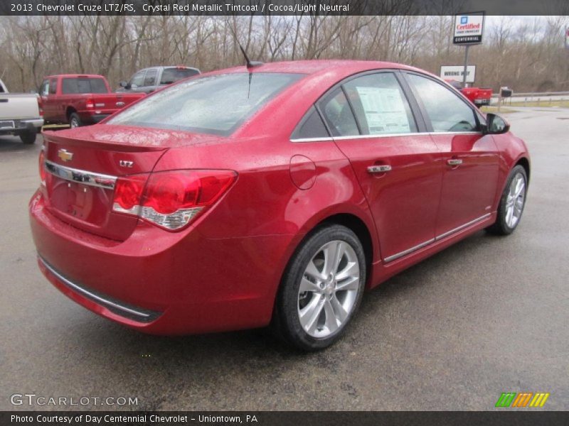 Crystal Red Metallic Tintcoat / Cocoa/Light Neutral 2013 Chevrolet Cruze LTZ/RS