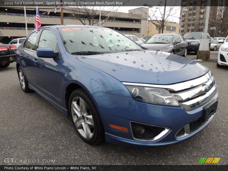 Sport Blue Metallic / Charcoal Black/Sport Blue 2010 Ford Fusion Sport