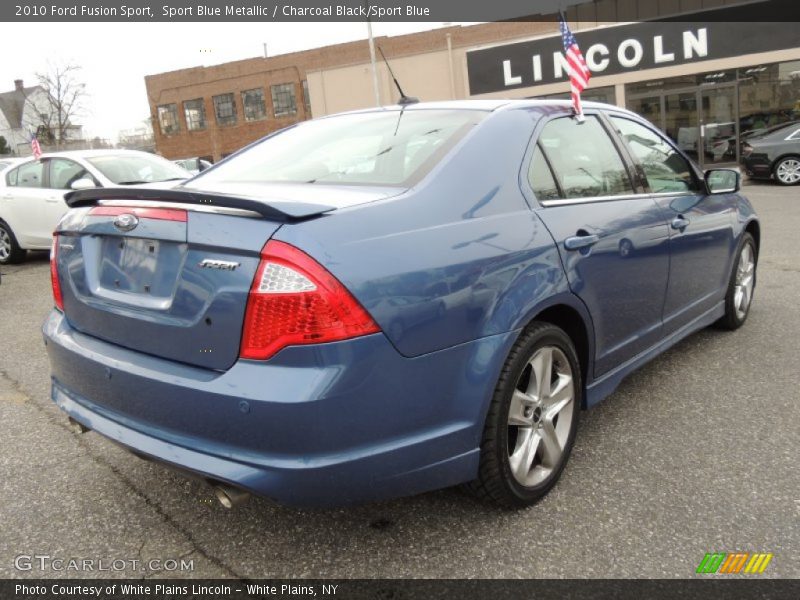 Sport Blue Metallic / Charcoal Black/Sport Blue 2010 Ford Fusion Sport