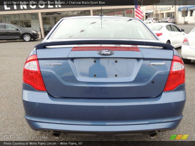 Sport Blue Metallic / Charcoal Black/Sport Blue 2010 Ford Fusion Sport