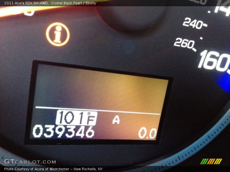 Crystal Black Pearl / Ebony 2011 Acura RDX SH-AWD