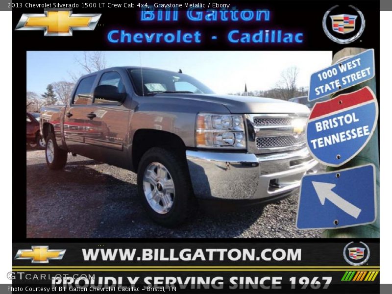 Graystone Metallic / Ebony 2013 Chevrolet Silverado 1500 LT Crew Cab 4x4