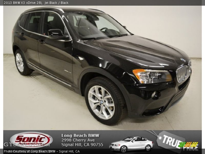 Jet Black / Black 2013 BMW X3 xDrive 28i