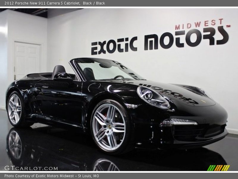 Black / Black 2012 Porsche New 911 Carrera S Cabriolet