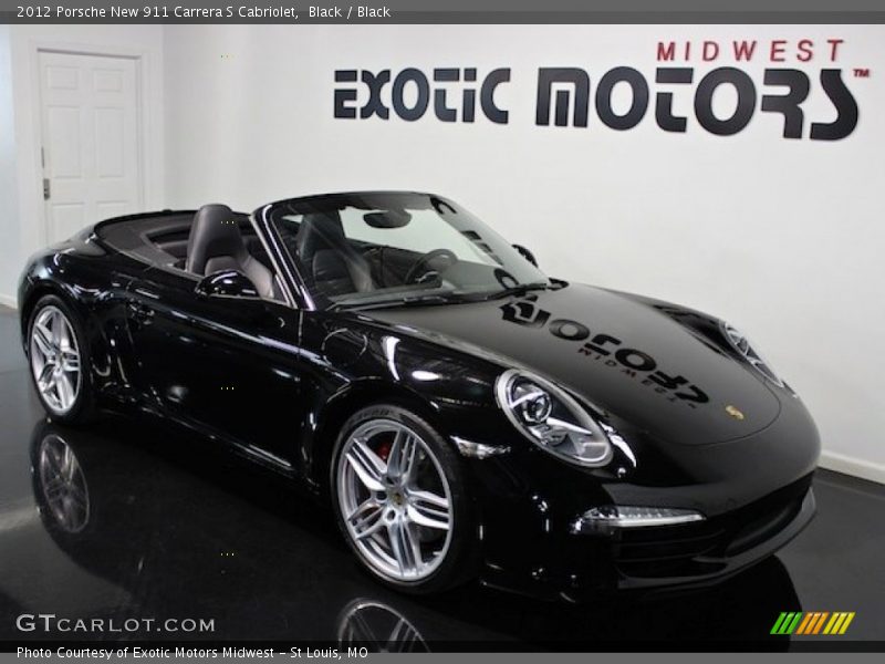 Black / Black 2012 Porsche New 911 Carrera S Cabriolet