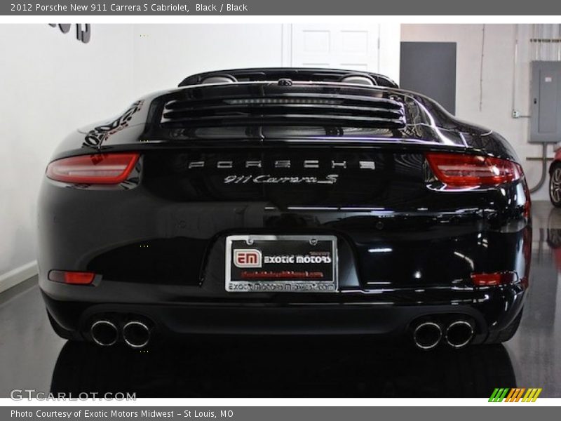 Black / Black 2012 Porsche New 911 Carrera S Cabriolet