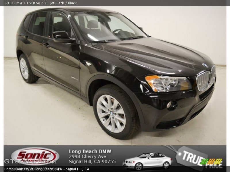 Jet Black / Black 2013 BMW X3 xDrive 28i