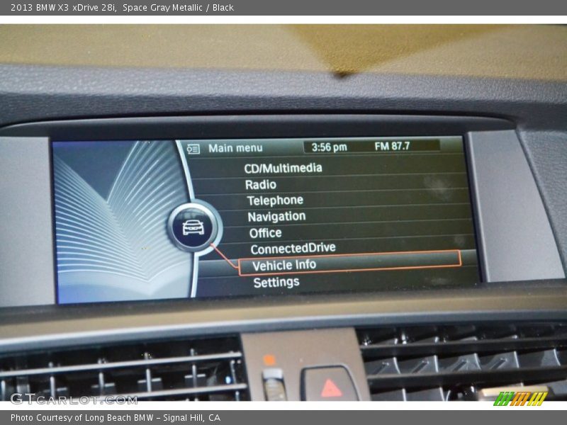 Space Gray Metallic / Black 2013 BMW X3 xDrive 28i