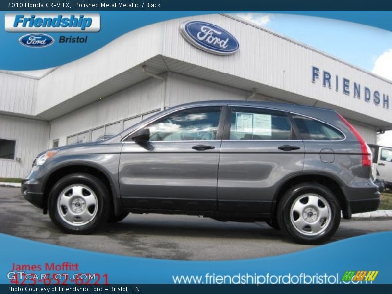 Polished Metal Metallic / Black 2010 Honda CR-V LX
