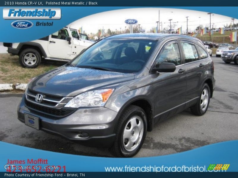 Polished Metal Metallic / Black 2010 Honda CR-V LX