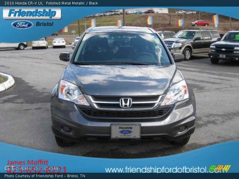 Polished Metal Metallic / Black 2010 Honda CR-V LX