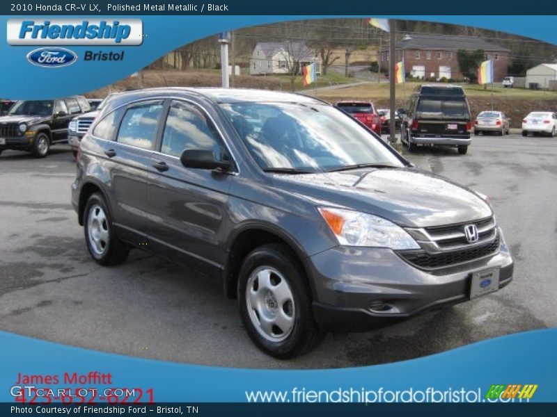 Polished Metal Metallic / Black 2010 Honda CR-V LX