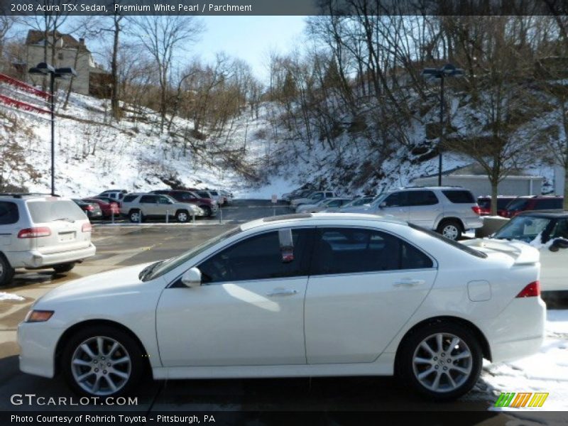 Premium White Pearl / Parchment 2008 Acura TSX Sedan
