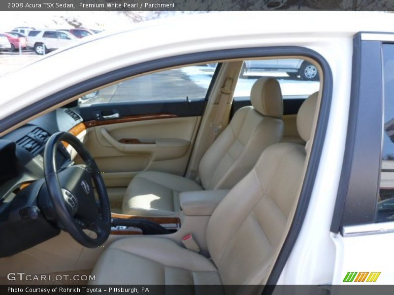 Premium White Pearl / Parchment 2008 Acura TSX Sedan