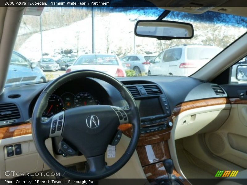 Premium White Pearl / Parchment 2008 Acura TSX Sedan