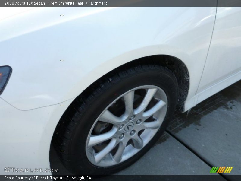 Premium White Pearl / Parchment 2008 Acura TSX Sedan