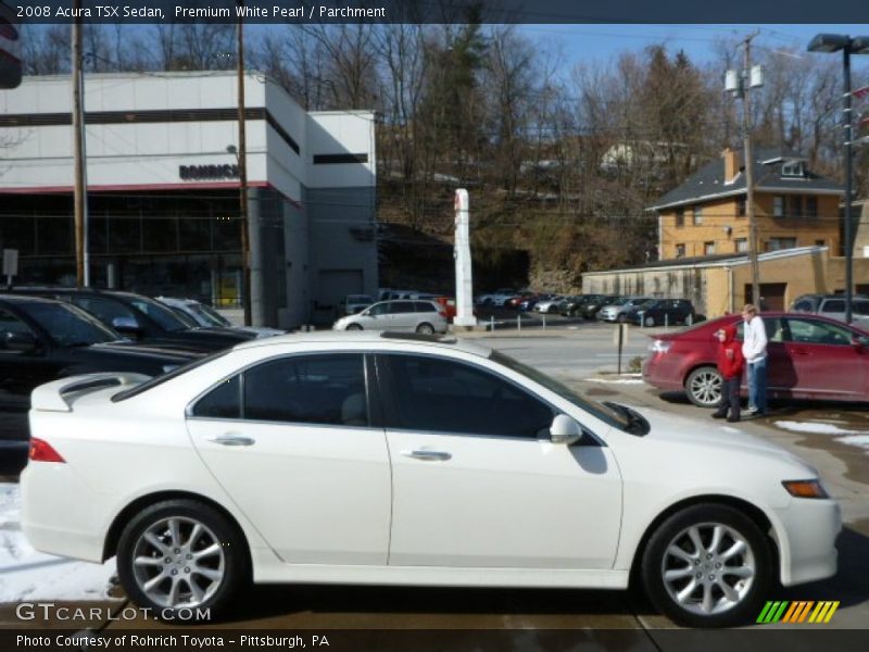 Premium White Pearl / Parchment 2008 Acura TSX Sedan