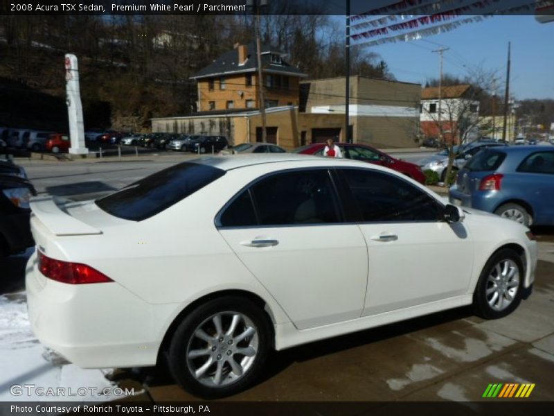 Premium White Pearl / Parchment 2008 Acura TSX Sedan