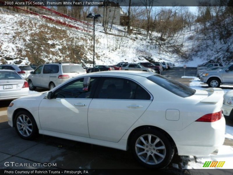 Premium White Pearl / Parchment 2008 Acura TSX Sedan