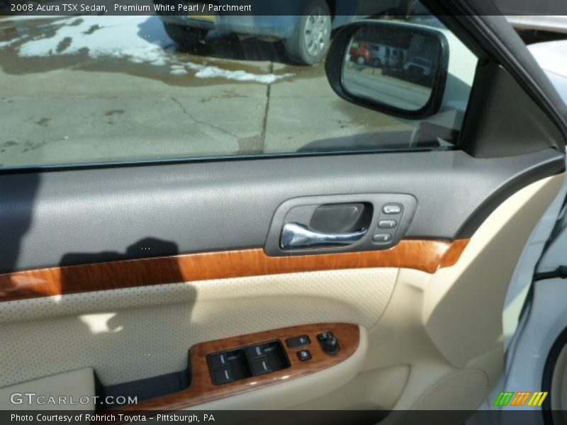 Premium White Pearl / Parchment 2008 Acura TSX Sedan