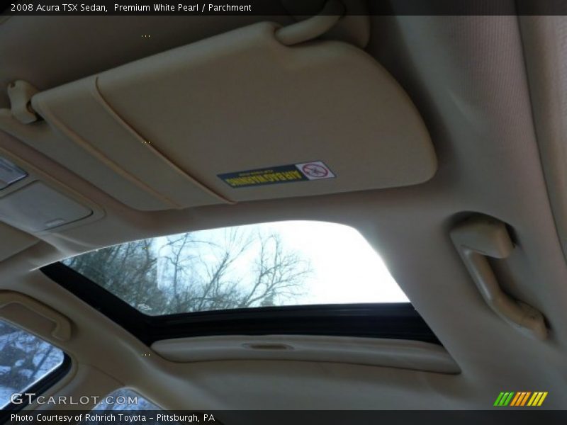 Premium White Pearl / Parchment 2008 Acura TSX Sedan