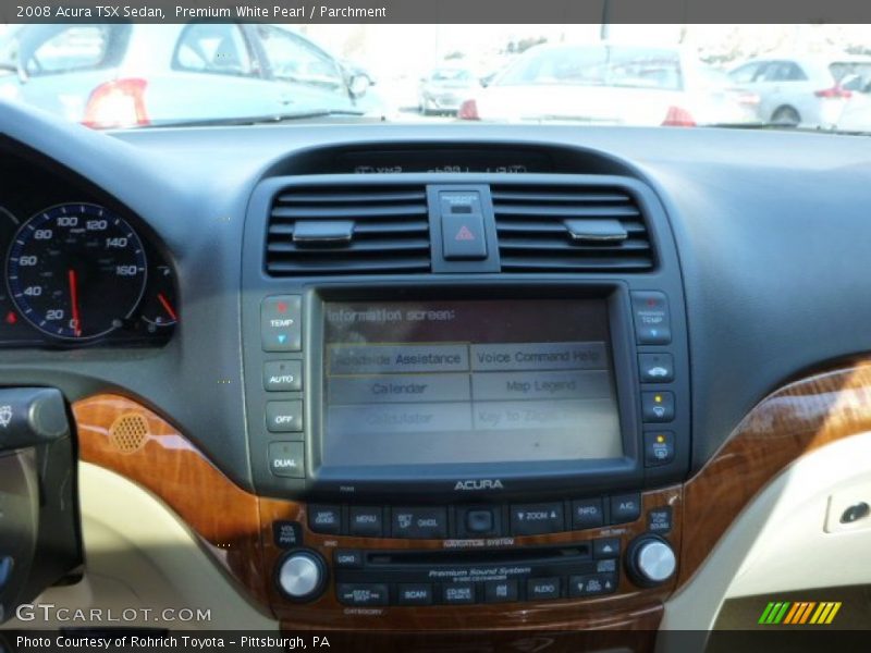Premium White Pearl / Parchment 2008 Acura TSX Sedan