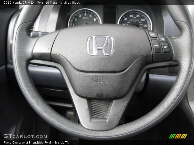 Polished Metal Metallic / Black 2010 Honda CR-V LX