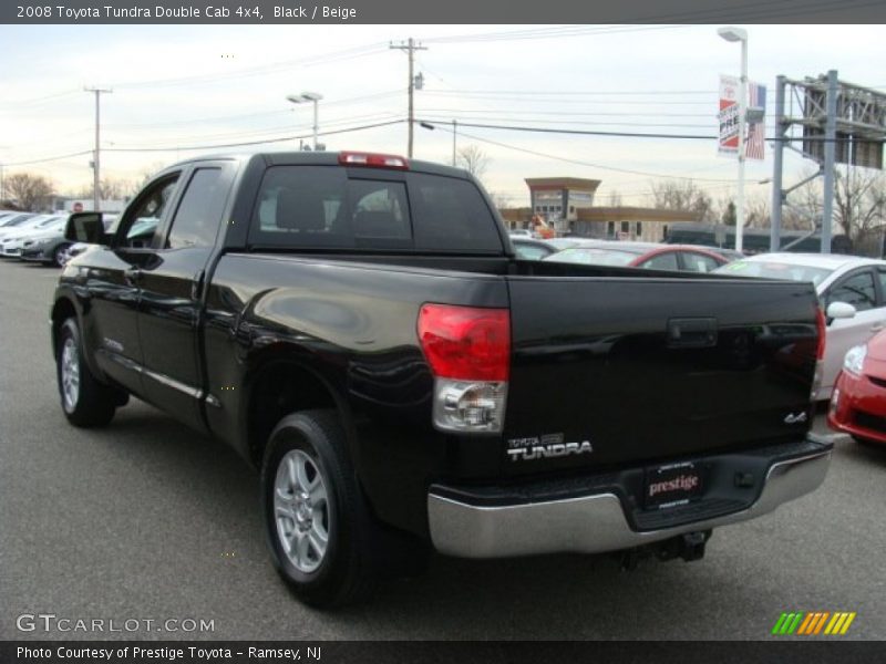 Black / Beige 2008 Toyota Tundra Double Cab 4x4