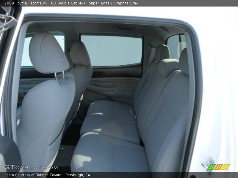 Super White / Graphite Gray 2009 Toyota Tacoma V6 TRD Double Cab 4x4
