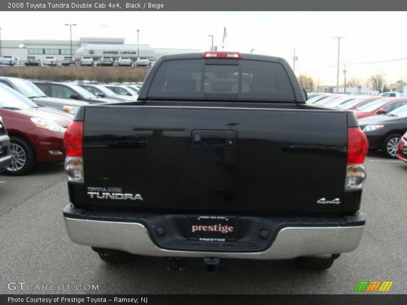 Black / Beige 2008 Toyota Tundra Double Cab 4x4