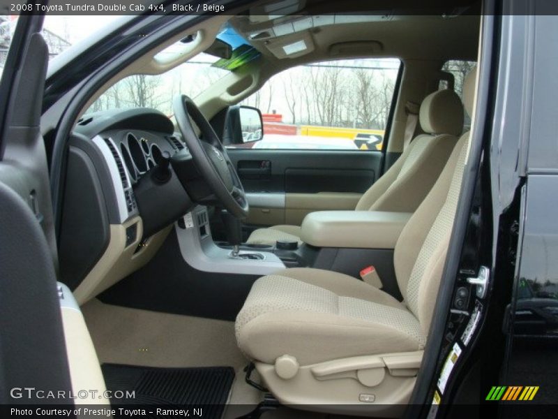 Front Seat of 2008 Tundra Double Cab 4x4