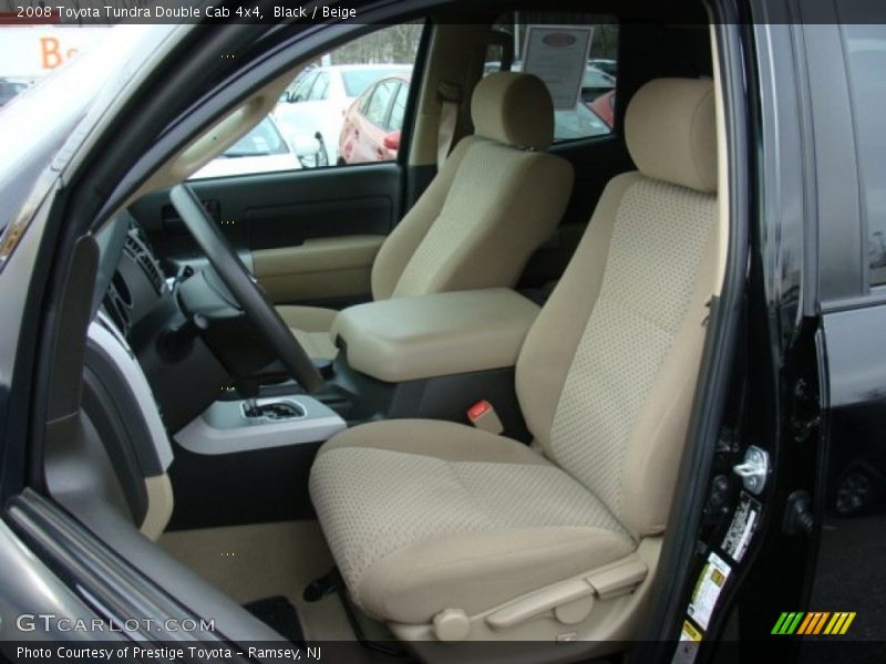 Front Seat of 2008 Tundra Double Cab 4x4
