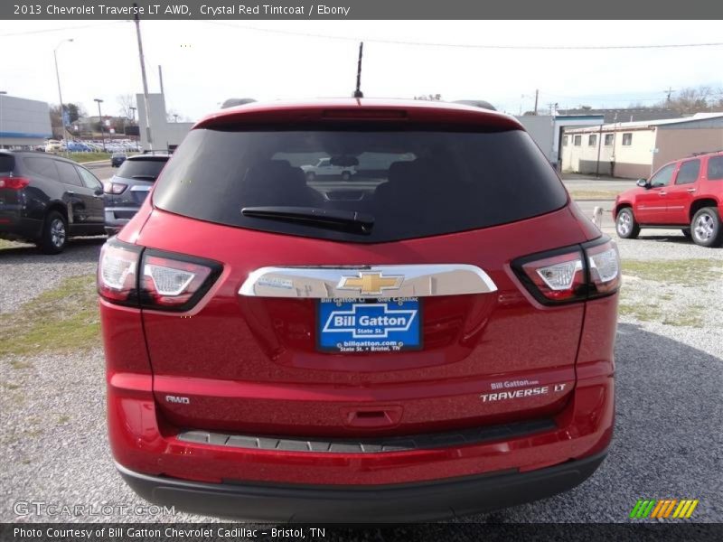 Crystal Red Tintcoat / Ebony 2013 Chevrolet Traverse LT AWD