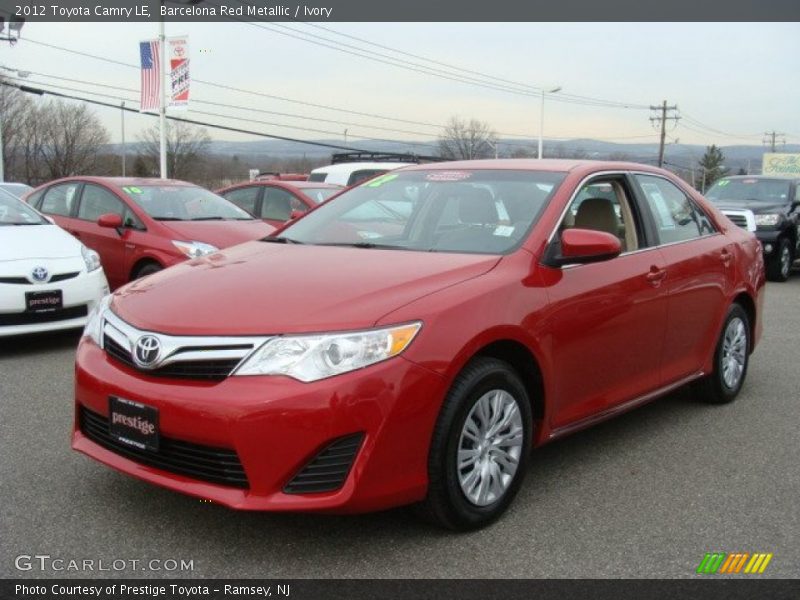 Barcelona Red Metallic / Ivory 2012 Toyota Camry LE