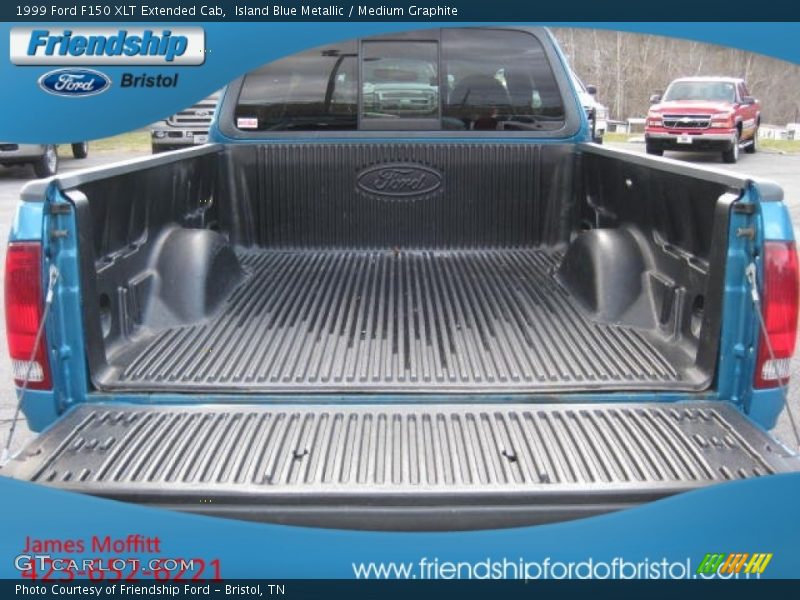 Island Blue Metallic / Medium Graphite 1999 Ford F150 XLT Extended Cab