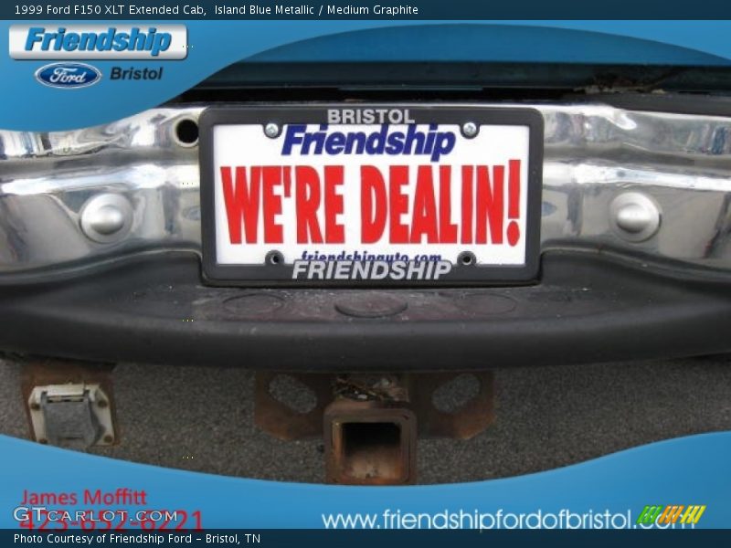 Island Blue Metallic / Medium Graphite 1999 Ford F150 XLT Extended Cab