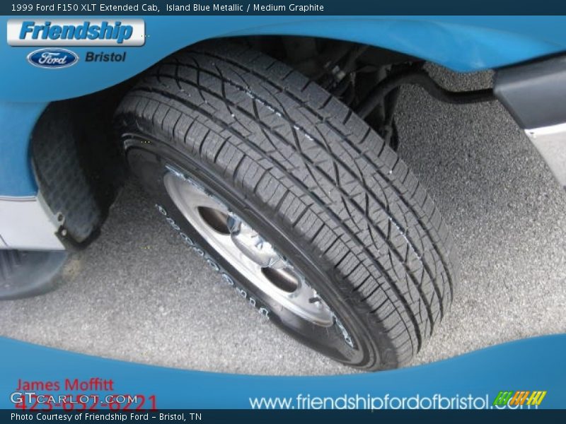 Island Blue Metallic / Medium Graphite 1999 Ford F150 XLT Extended Cab