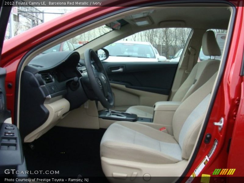 Barcelona Red Metallic / Ivory 2012 Toyota Camry LE