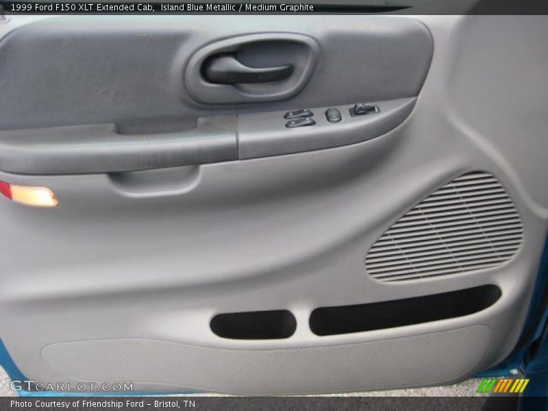 Island Blue Metallic / Medium Graphite 1999 Ford F150 XLT Extended Cab