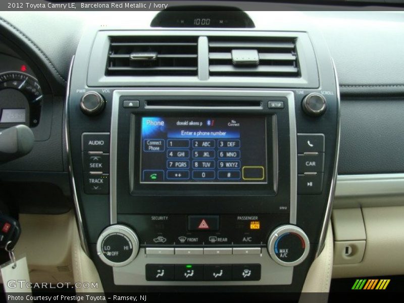 Barcelona Red Metallic / Ivory 2012 Toyota Camry LE