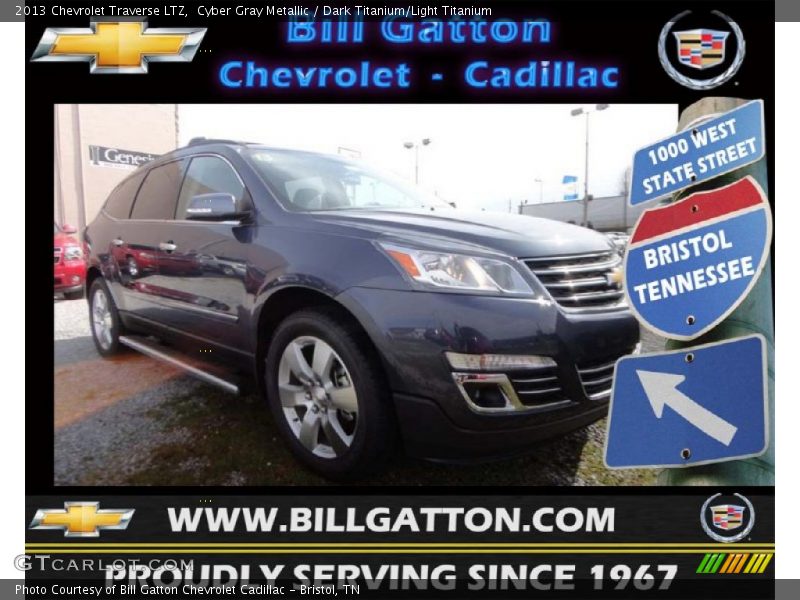 Cyber Gray Metallic / Dark Titanium/Light Titanium 2013 Chevrolet Traverse LTZ