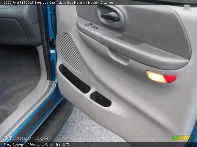 Island Blue Metallic / Medium Graphite 1999 Ford F150 XLT Extended Cab
